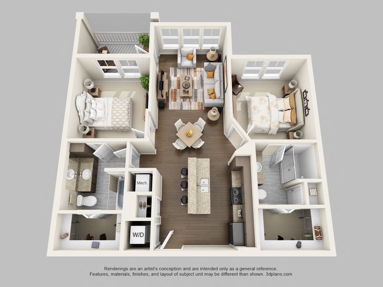 Floor plan Floor plan at Lake Vue, 7119 Sand Lake Reserve Drive, Orlando, 32819